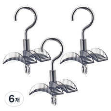 JJOISO 堅固旋轉式包包掛架, 黑色, 6個