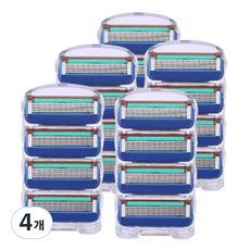 아베른 GEELY 5층 일회용 면도기 수동 칼날, 4개, 20개입