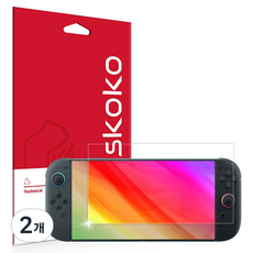 Skoko 任天堂 Switch 2 超高畫質 原彩 AR 螢幕保護貼 1入, 2個, 單一顏色, NDG00080004