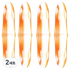 Nuvina 睡眠用防噪音隔音耳塞 8入組 橘色 大, 2套