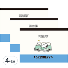 韓國 hM PLUS Peanuts 史努比可撕式繪圖本 3入組, B5, 50張, 4套