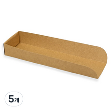 J PACK TORY 牛皮紙串燒託盤 一次性紙託 小 20 x 6 x 3 cm, 100入, 5個
