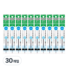 제브라 중성펜 리필심 프레필 NJK 사라사 0.4mm, 그린, 30개