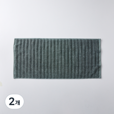 라피니라 모던하우스 자카드 세면타월 40 x 90 cm 230g 면사, 2개, 그린