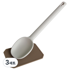 JR Premium 矽膠深炒匙組, 奶油色, 3套