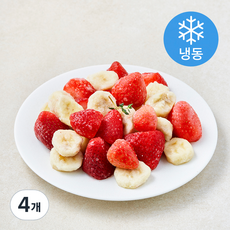 맥그로우앤마리 딸기바나나 (냉동), 4개, 1kg