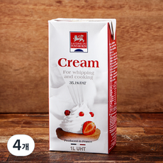 프리차드 휘핑크림, 4개, 1L