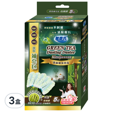 無塵氏 kimoji 香氛奇拂禫 補充包 5片 清新綠茶香氛, 3盒