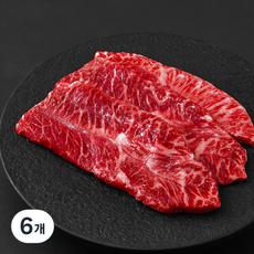 동원 금천한우 부채살 1등급 구이용 (냉장), 200g, 6개