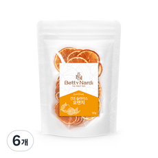 베티나르디 건조과일 슬라이스 오렌지, 50g, 1개입, 6개