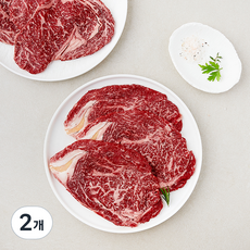 농협안심한우 숙성등심 1+등급 구이용 (냉장), 2개, 1kg