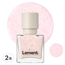 Lement 彩色指甲油, 42 粉紅釉面 玻璃, 2個, 9.5ml