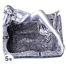 TP 장식 누드여인 재떨이, 실버, 5개