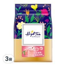 High Tea 伂橙 水蜜桃微氣泡飲 膠原蛋白 維他命C, 8包, 25g, 3袋