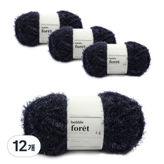 브랜드얀 버블포레 수세미 뜨개실, 44 무드인디고, 12개