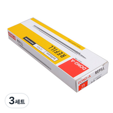 DONG-A 中性U-Knock原子筆替芯 0.5mm 12入, 紅色, 3套