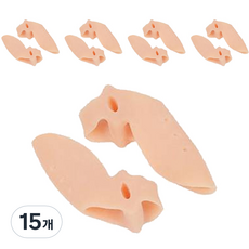 buyme 실리콘 패드 엄지 발가락 고정기 발가락 보호대 스킨 2p, 15개
