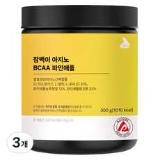 잠백이 아지노 BCAA 파인애플, 3개, 300g