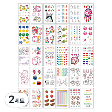 gelluna 潮流自助萬聖節派對紋身貼紙30入組, 2套, TS-08