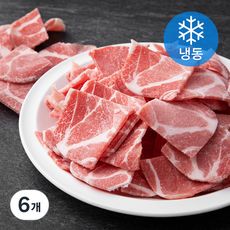 캐나다산 왕건 돈목심 불고기용 (냉동), 3kg, 6개