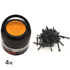 Innotime 木工用粗牙螺絲 黑色 100p, 4個