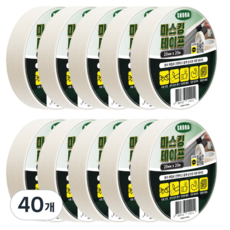 스코라 페인팅 거친 표면 마스킹 테이프 화이트 20mm x 20m, 40개
