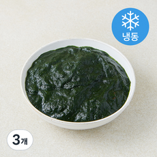 해쁨 완도 세척 매생이 (냉동), 3개, 350g