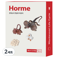 Horme 蒙特梭利鬃獅蜥生命週期公仔4件套組, 2套