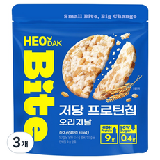 HEODAK BITE 低糖蛋白脆片 原味, 50g, 3個