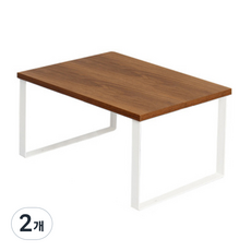 더플로우컴퍼니 높아서 편리하고 깔끔한 원목 철제 데스크 선반, 2개