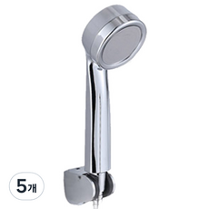 메이토쿠 폭포수 모던황토볼 수압상승 절수 샤워헤드, 5개, 실버