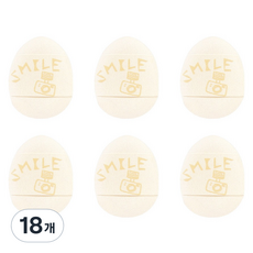 LOVISH 迷你遮瑕粉撲, 象牙白, 18個