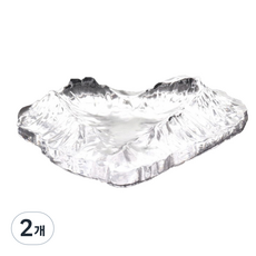 FTSY 透明水晶便攜式煙灰缸, B, 2個