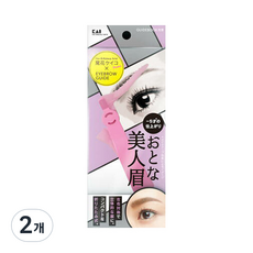 KAI 貝印 眉毛 眉毛整理輔助器 拱形 美人眉毛 KQ2017, 單色, 2個