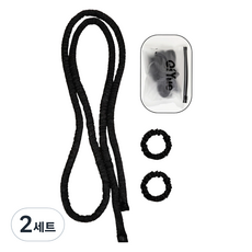 QIYUE Empini女神自助髮捲組, 2套, 黑色