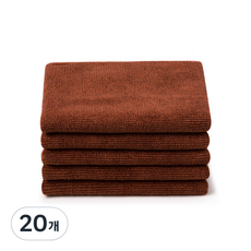 Ssukssak 超細纖維咖啡廳抹布棕色, 20個