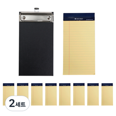 OXFORD 노트 클립보드 + 리필패드 Mini 50매 9p 세트, 랜덤발송(클립보드), 노랑(리필패드), 2세트