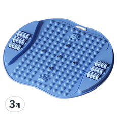 라온템 홈트 발맛사지 지압매트, 블루, 3개