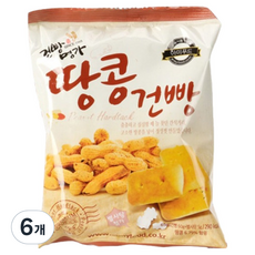 아미푸드 땅콩건빵, 65g, 6개