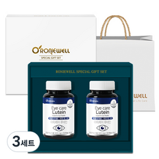 로니웰 아이케어 루테인 + 쇼핑백 선물세트, 3세트