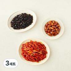 천년의반찬 쫀득꼬들 반찬 무말랭이 무침 300g + 콩자반 300g + 땅콩조림 300g 세트, 3세트