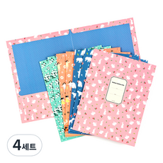 아르디움 패턴 파일 4종 x 2p 세트, 혼합색상, 4세트