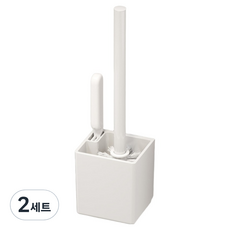 클로버상사 벽걸이 변기솔 + 틈새브러쉬 세트, 화이트, 2세트