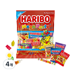 HARIBO 無敵派對Q軟糖, 250g, 4袋