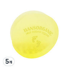 한스오가닉 릴렉싱 풋샴푸바, 100g, 5개, 1개입