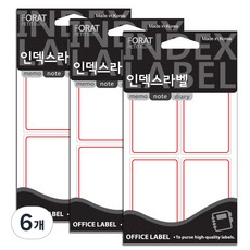 Petit 索引標籤 一般標籤貼紙 20-206R 18張, 6個