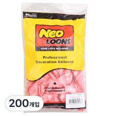 네오룬스 13cm 라운드풍선, 펄 라이트핑크, 200개입