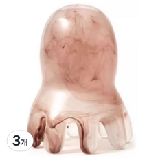 頭皮按摩梳, 3個, 棕色