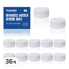 필터클래스 퓨어레인 세면대 개별포장 호환필터, 36개