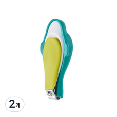 굿즈틱스 유아용 손톱깎이, 그린, 2개